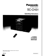 Panasonic SC-CH31 Operating Instructions Manual preview