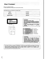 Предварительный просмотр 2 страницы Panasonic SC-CH34 Operating Instructions Manual