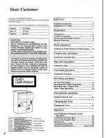 Preview for 2 page of Panasonic SC-CH52 Operating Instructions Manual