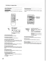 Предварительный просмотр 22 страницы Panasonic SC-CH64M Operating Instructions Manual