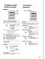 Предварительный просмотр 25 страницы Panasonic SC-CH64M Operating Instructions Manual