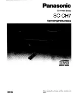 Panasonic SC-CH7 Operating Instructions Manual preview