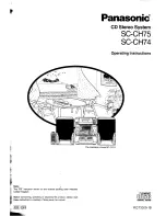 Preview for 1 page of Panasonic SC-CH74 Operating Instructions Manual