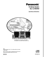 Panasonic SC-CH84M Operating Instructions Manual preview