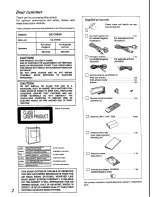 Preview for 2 page of Panasonic SC-CH84M Operating Instructions Manual