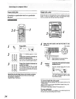 Preview for 14 page of Panasonic SC-CH84M Operating Instructions Manual