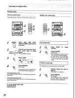 Preview for 20 page of Panasonic SC-CH84M Operating Instructions Manual