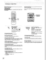 Preview for 22 page of Panasonic SC-CH84M Operating Instructions Manual