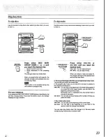 Preview for 23 page of Panasonic SC-CH84M Operating Instructions Manual