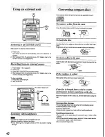 Preview for 42 page of Panasonic SC-CH84M Operating Instructions Manual