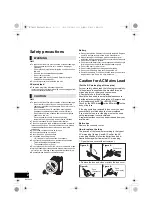 Предварительный просмотр 2 страницы Panasonic SC-CMAX5 Operating Instructions Manual