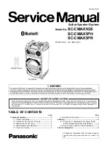 Предварительный просмотр 1 страницы Panasonic SC-CMAX5GS Service Manual