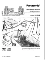 Предварительный просмотр 1 страницы Panasonic SC-DK2 Operating Instructions Manual