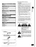 Предварительный просмотр 3 страницы Panasonic SC-DK2 Operating Instructions Manual