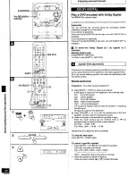 Предварительный просмотр 38 страницы Panasonic SC-DK30 Operating Operating Instructions Manual