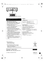 Предварительный просмотр 56 страницы Panasonic SC-DM502 Operating Instructions Manual