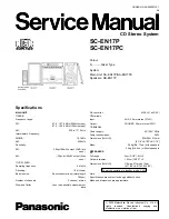 Panasonic SC-EN17P Service Manual preview