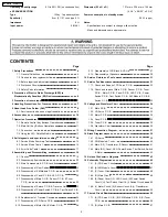 Предварительный просмотр 2 страницы Panasonic SC-EN35P Service Manual