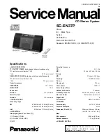 Предварительный просмотр 1 страницы Panasonic SC-EN37P Service Manual