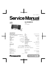 Preview for 1 page of Panasonic SC-EN38GCS Service Manual