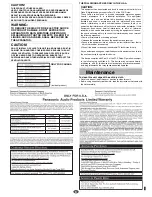 Preview for 8 page of Panasonic SC-EN7 Operating Instructions Manual