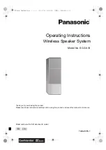 Предварительный просмотр 1 страницы Panasonic SC-GA10 Operating Instructions Manual