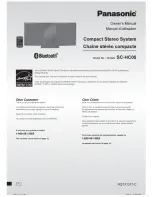 Panasonic SC-HC05 Owner'S Manual preview