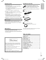 Preview for 3 page of Panasonic SC-HC05 Owner'S Manual