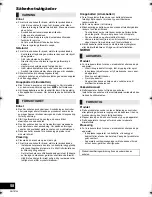 Предварительный просмотр 58 страницы Panasonic SC-HC18 Operating Instructions Manual