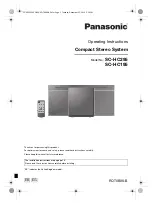 Preview for 1 page of Panasonic SC-HC195 Operating Instructions Manual