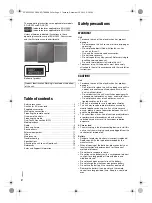 Preview for 2 page of Panasonic SC-HC195 Operating Instructions Manual