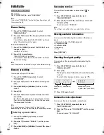 Preview for 10 page of Panasonic SC-HC29DB Operating Instructions Manual