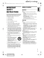 Preview for 3 page of Panasonic SC-HC300 Owner'S Manual