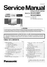 Panasonic SC-HC30EF Service Manual preview