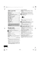 Preview for 4 page of Panasonic SC-HC37 Operating Instructions Manual