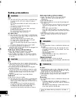 Preview for 2 page of Panasonic SC-HC38 Operating Instructions Manual