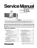 Panasonic SC-HC3P Service Manual preview