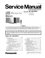 Preview for 1 page of Panasonic SC-HC49EG Service Manual