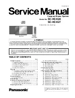 Preview for 1 page of Panasonic SC-HC4GK Service Manual