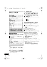 Preview for 4 page of Panasonic SC-HC57 Operating Instructions Manual