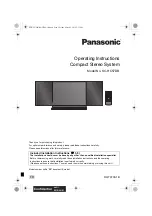 Panasonic SC-HC57DB Operating Instructions Manual preview