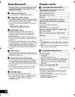 Preview for 22 page of Panasonic SC-HC58 Operating Instructions Manual