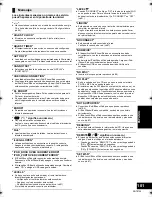 Preview for 101 page of Panasonic SC-HC58 Operating Instructions Manual