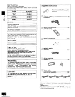 Предварительный просмотр 2 страницы Panasonic SC-HD515 Operating Instructions Manual