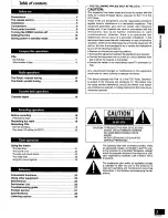 Предварительный просмотр 3 страницы Panasonic SC-HD515 Operating Instructions Manual