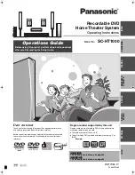 Panasonic SC-HT1000 Operating Instructions Manual preview