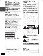 Preview for 4 page of Panasonic SC-HT1000 Operating Instructions Manual