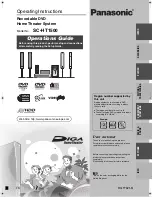 Предварительный просмотр 1 страницы Panasonic SC-HT1500 Operating Instructions Manual