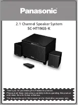 Panasonic SC-HT19GS-K Manual preview