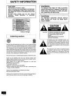 Предварительный просмотр 4 страницы Panasonic SC-HT290 Operating Instructions Manual